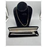 Sterling Jewelry Grouping incl 2 bracelets and 1 n