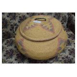 Southwestern Native Basket with lid from Shima tra