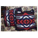 Pair Pendleton wool throw pillows