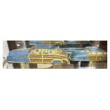 Two Marx's Wind-up tin litho Station wagons