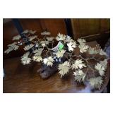 MCM Brass and burl wood Bonsai Sculture