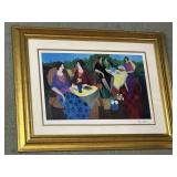 'Morning Social' by Tarkay gold framed print