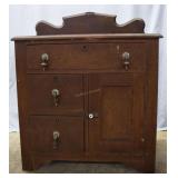 3-drawer washstand with teardrop pulls