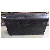 Wooden dome top 19th century dowry chest