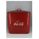 Coca-Cola Tin embossed drink cooler with galvanize