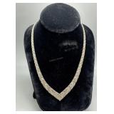 Vintage Sterling V-Shaped Necklace
