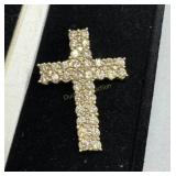 10kt Diamond Cross Pendant - 4.0 gtw