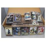 Large assortment 1990s sleeved Football cards