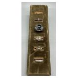 Five Sterling Rings (19.5 gtw) incl US Air Forces,