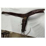 Mexican custom made brown leather gun holster