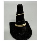 14kt His and Her's gold band set - 7.0 gtw * each