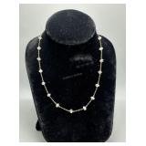 14kt link 13' necklace with rose quartz beads? - 4