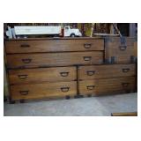 Japanese seven-drawer chest with removable travel