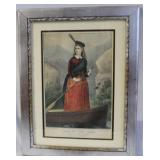 Currier and Ives Framed print 'Lady of the Lake'