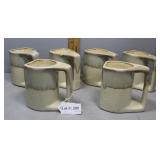 Six MCM mugs Artist Signed Padulla?