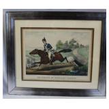 Currier and Ives Framed print 'The Escape of Serge