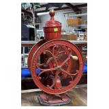 Star Mill red painted grain mill