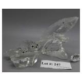 Swarovski sea life: sea lions, whales, and fish