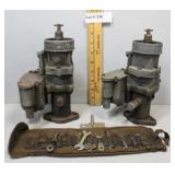 Vintage Mechanic kit & two carburetors