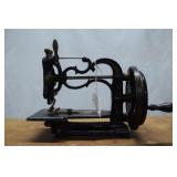 Miniature hand crank New England sewing machine