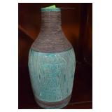 MCM Italian Sgraffito Vase Artist signed on bottom