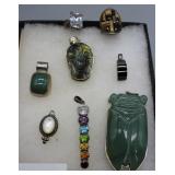 Sterling & gemstone pendants and rings