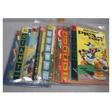 Eight Dell Giant Comic Books incl Walt Disney's Pi