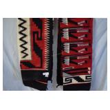 Two Native American SW hand loomed blankets