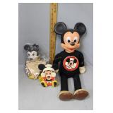 Mickey Mouse Vintage grouping: Figural, peek-a-boo