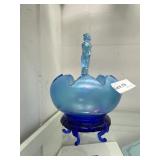 Four pc Fenton Glass September Morn Nude Nymph