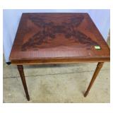 Inlaid Collapsible Card Table