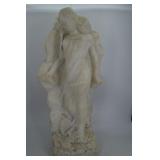 Marble sculpture of lady figure - 9' x 6' x 20'