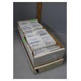 Index Box of sleeved postcards sorted by topics