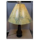 Cloisonee Table lamp with Atlas shade - 30' H