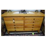 Oak Ten-drawer sideboard