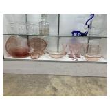Pink Depression glass