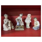 2 Lladro Figures, 2 NAO figurines