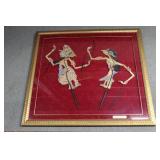 Pair of Javanese Waiang Kunt shadow puppets, Indon