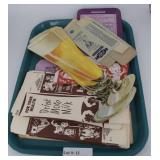 New old stock adv. cartons & pilsner glasses