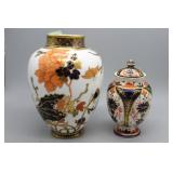 Royal crown derby vase & lidded tureen