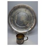 Sterling Dinner plate and Cup