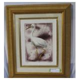 John Costin 'Egret' artist signed print