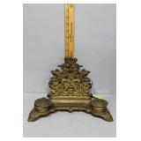 Brass Inkwell, cast w/ Cherubs, 7.50ï¿½ h. X 11.50ï¿½