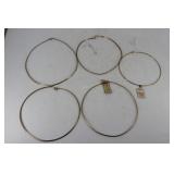 Sterling chokers (5)