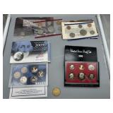 1996 US Mint Uncirculated Coin set, 1980 US Proof