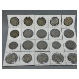 Twenty Kennedy Half Dollars incl Silver: (2) 1967