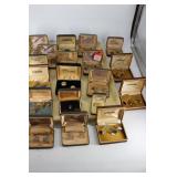 Jewelry store old stock mens cuff link and tie