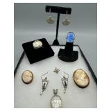 Sterling & 800 Silver Jewelry grouping w/ some 14k