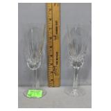 Two champagne flutes