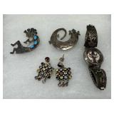 Sterling jewelry 22.3gtw - Southwestern pendant, d